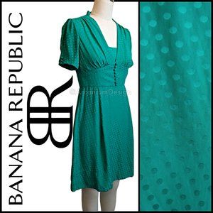 ❌SOLD Vintage Style Banana Republic Silk Polkadot Retro 30s 40s Swing Pinup